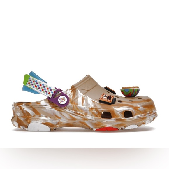 Crocs X Cinnamon Toast Crunch All Terrain Clogs, Brown Sugar/Blue, M10/W12 - Picture 1 of 12